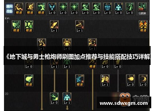 《地下城与勇士枪炮师刷图加点推荐与技能搭配技巧详解》